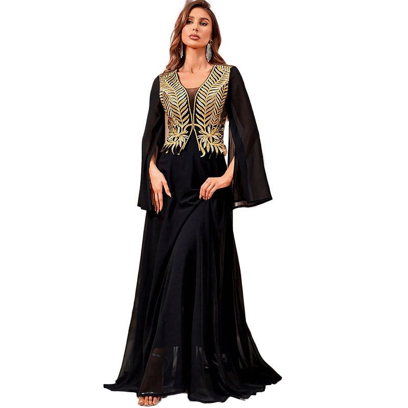 New Year Mom dress dress Embroidery dress Bridesmaid evening dress_autovado.com