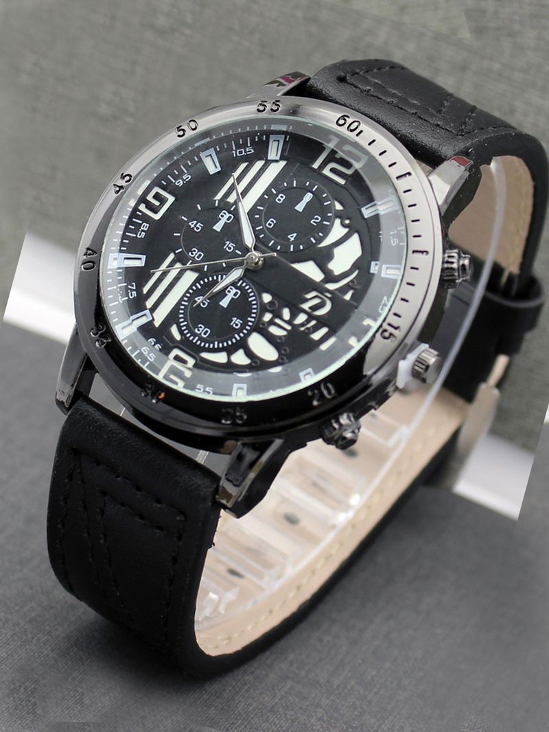 Men's luminous men's watch double-layer belt men's watch_autovado.com