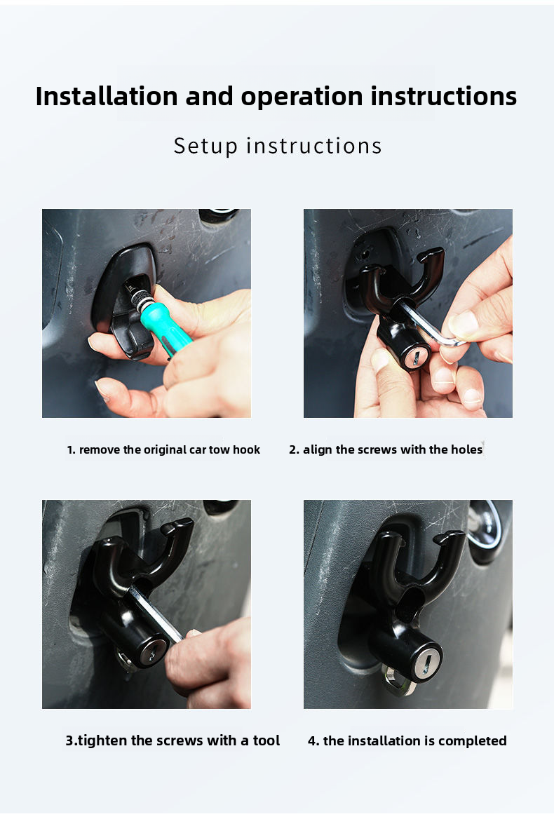 Front Multi-Function Universal Hanging Electric Scooter Storage Helmet Multi-Purpose Hook Lock_autovado.com