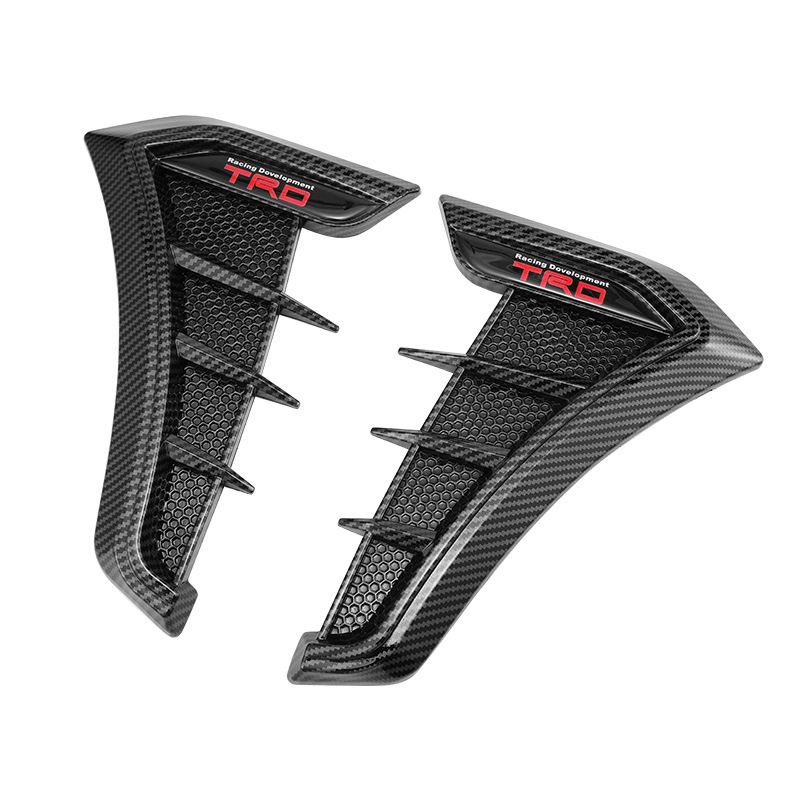 Simulation Shark Gills Side Air Vent Modification Car Sticker Leaf Plate Body Decoration Engine Hood Large Size_autovado.com