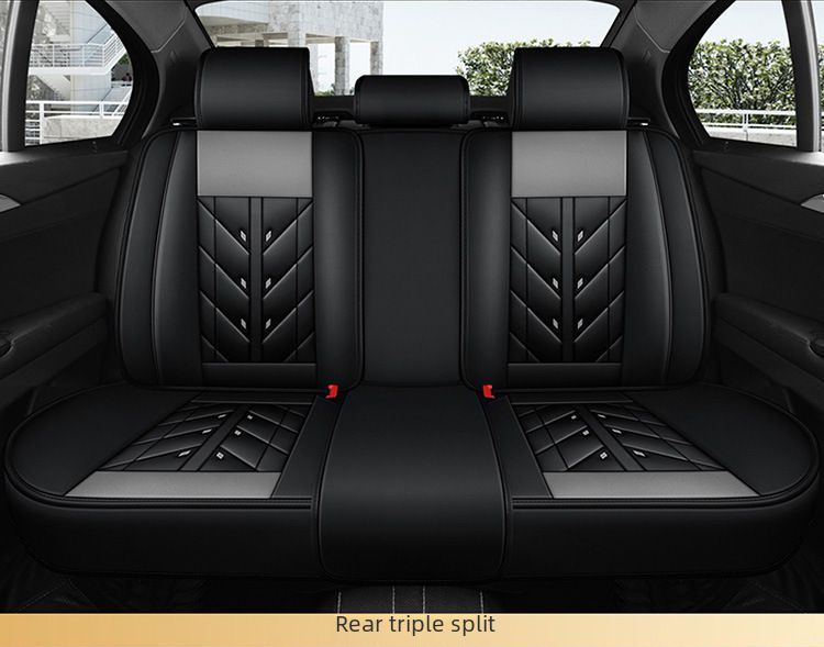 Winter Car Cushion Seat Cover Full Surrounding Four Seasons General New Leather Seat Cover Linen Leather Seat Cushion Seat Cover_autovado.com