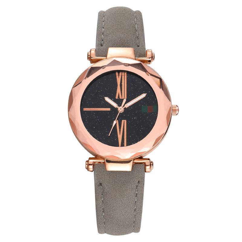 Shake the sound of the same fashion Starry Sky ladies watch women's watch belt quartz watch_autovado.com