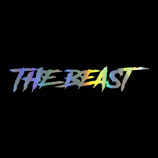 THE BEAST Beast Personalized Creative Trendy English Car Sticker Decoration_autovado.com