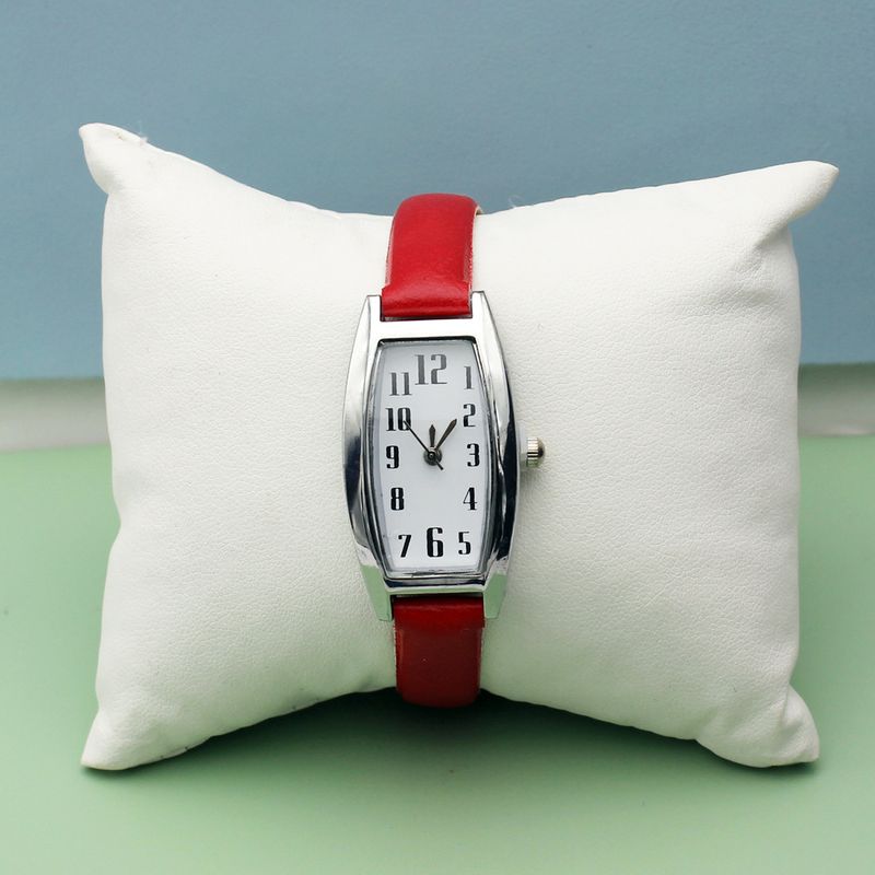 Women's square watch belt quartz watch_autovado.com