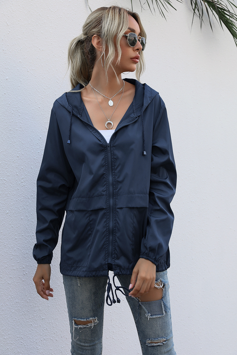 Women's Zipper Hoodie Lightweight Outdoor Hiking Raincoat Jacket Jacket Ready in Stock_autovado.com