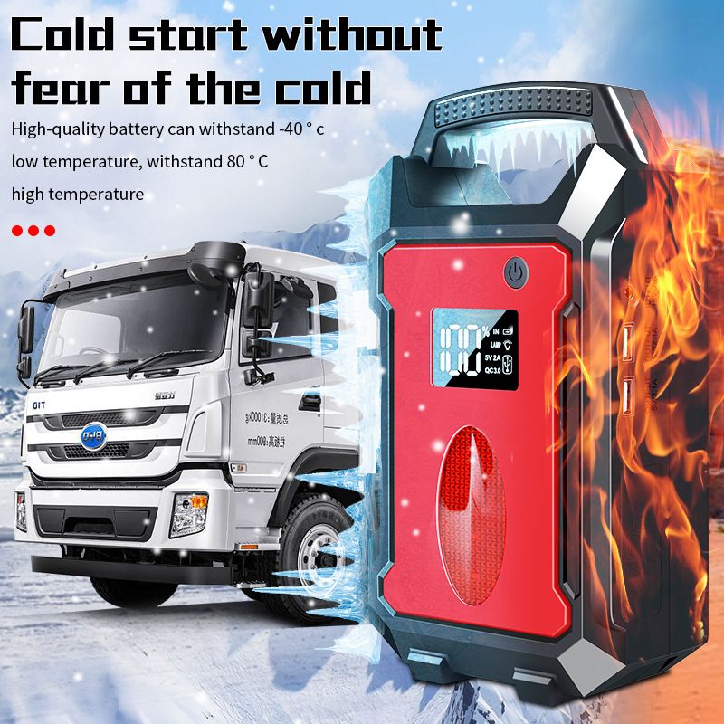 Emergency Jump Starter 12V 24V Truck Car Battery Large Capacity Powerful Charging Power Bank_autovado.com