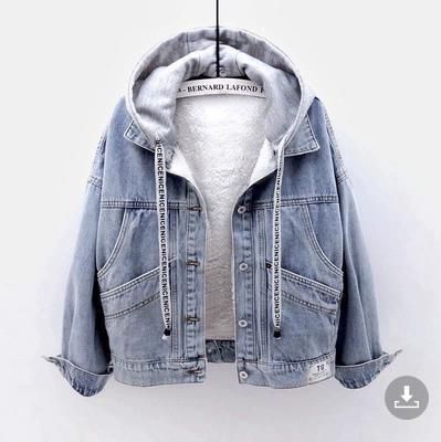 Women's Clothing Velvet Thickened Cotton Cotton Coat Removable Hooded Warm Lambswool Cotton Coat Short Style_autovado.com