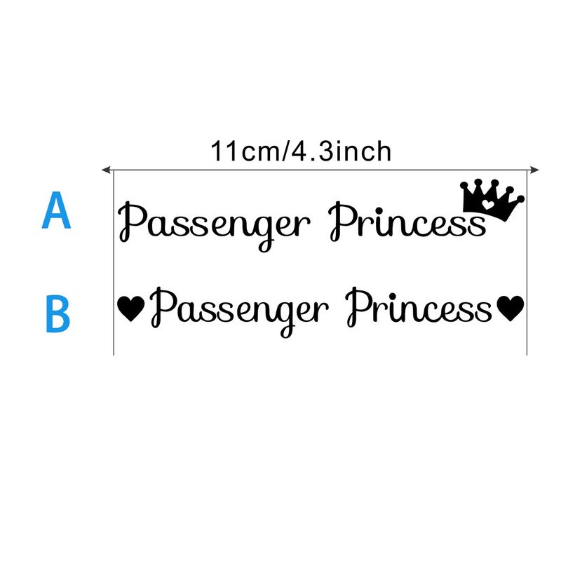 Passenger Princess car rearview mirror makeup mirror passenger princess creative stickers_autovado.com