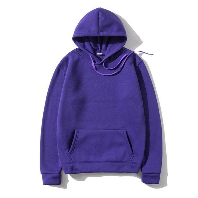 Men's Clothing heavy large size solid color hooded sweatshirt hoodie sweatshirt _autovado.com