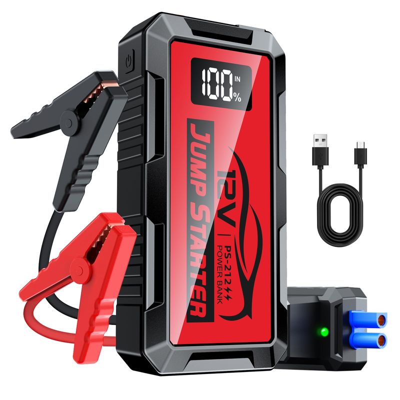 Hot-Selling Emergency Jump Starter Power Bank 12V 6000A Large Capacity Car Battery Ignition Tool_autovado.com