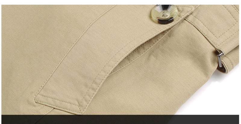 Men's Clothing Men's Casual Windbreaker Mid-length Men's Coat_autovado.com