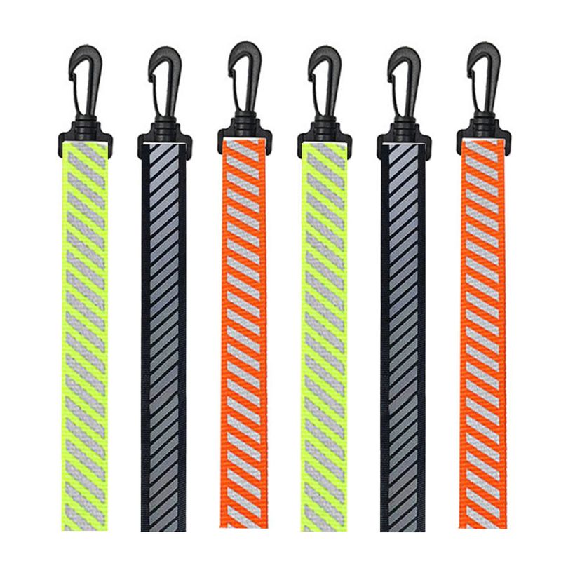 Reflective pendant pendant backpack running reflective keychain with hook reflective strip reflective tape_autovado.com
