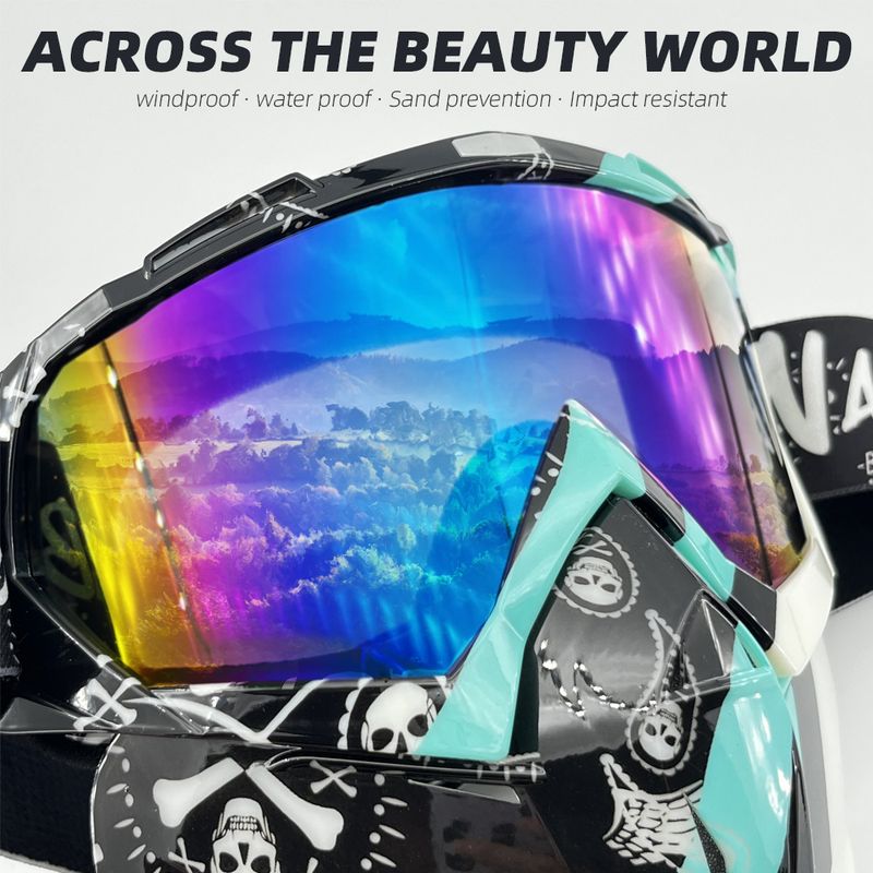 NAFEIB Multi-Purpose Sports Goggles With Interchangeable Lenses - Windproof UV Protection Anti-Glare Mask For Cycling Skiing Outdoor Activities_autovado.com