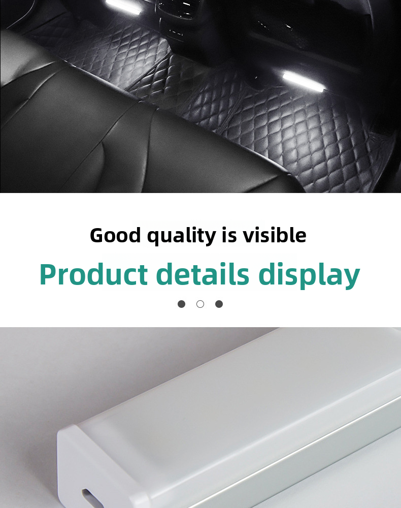 LED Ambient Car Interior Modification Decoration Wireless No Wiring Automatic Intelligent Sensor Footwell Light_autovado.com