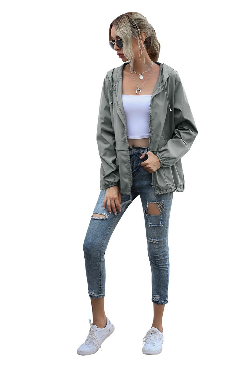 Women's Zipper Hoodie Lightweight Outdoor Hiking Raincoat Jacket Jacket Ready in Stock_autovado.com