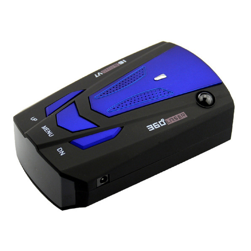 V7 12V 360 Degrees Speed Radar Detector Long Range Voice Alert Laser Radar Detector for Vehicles_autovado.com