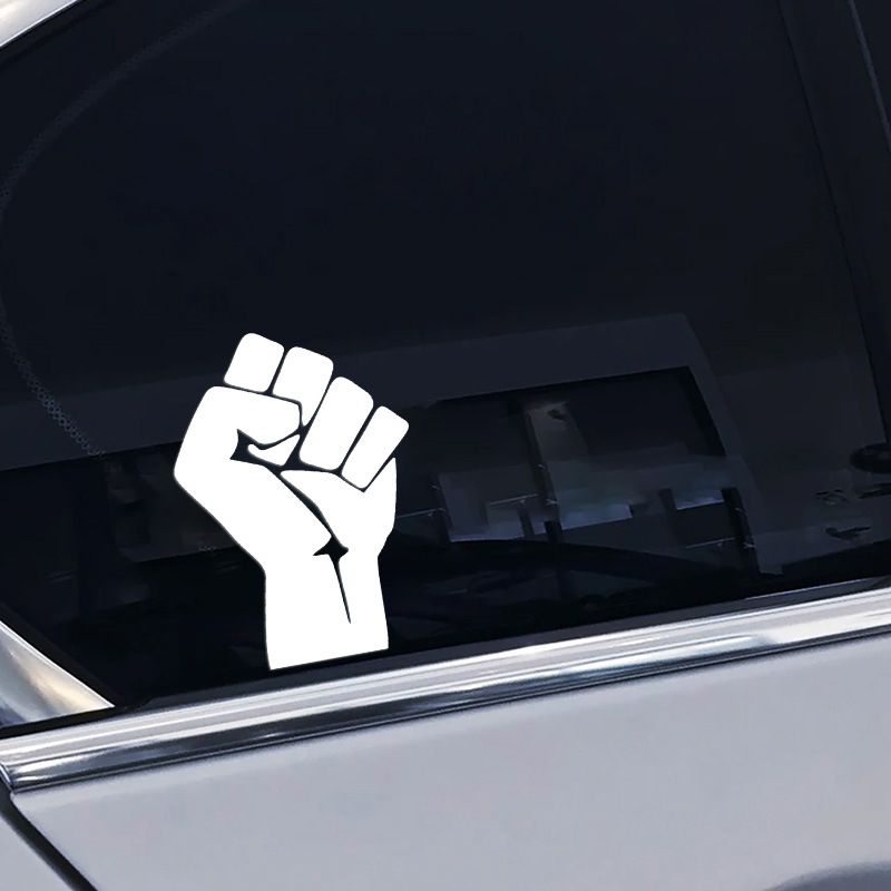 Clenched fist inspirational vinyl car decoration sticker home glass window wall notebook pvc sticker_autovado.com