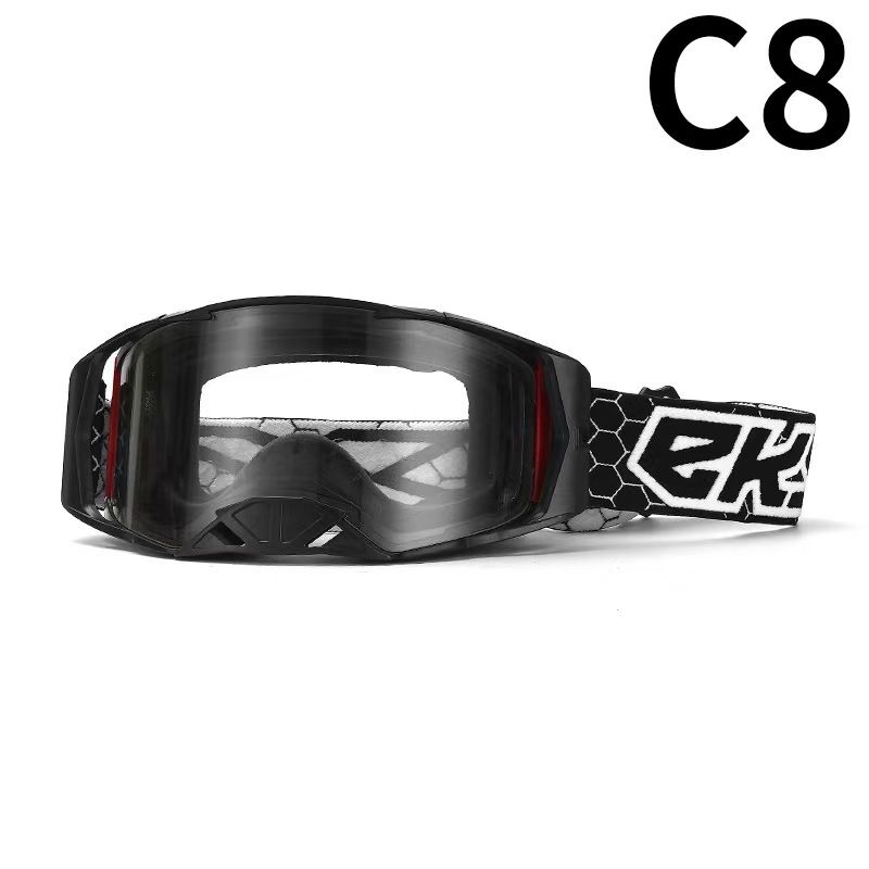 Motorcycle Goggles For Off-Road Riding – Windproof & Anti-Dust Sports Sunglasses With Interchangeable Lenses_autovado.com