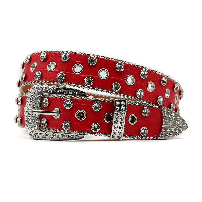 HOT New Western Diamond Studded Bling Rhinestone Belt Cowboy Cowgirl Cinto De Strass Skull For Women Men Fashion Ceinture_autovado.com