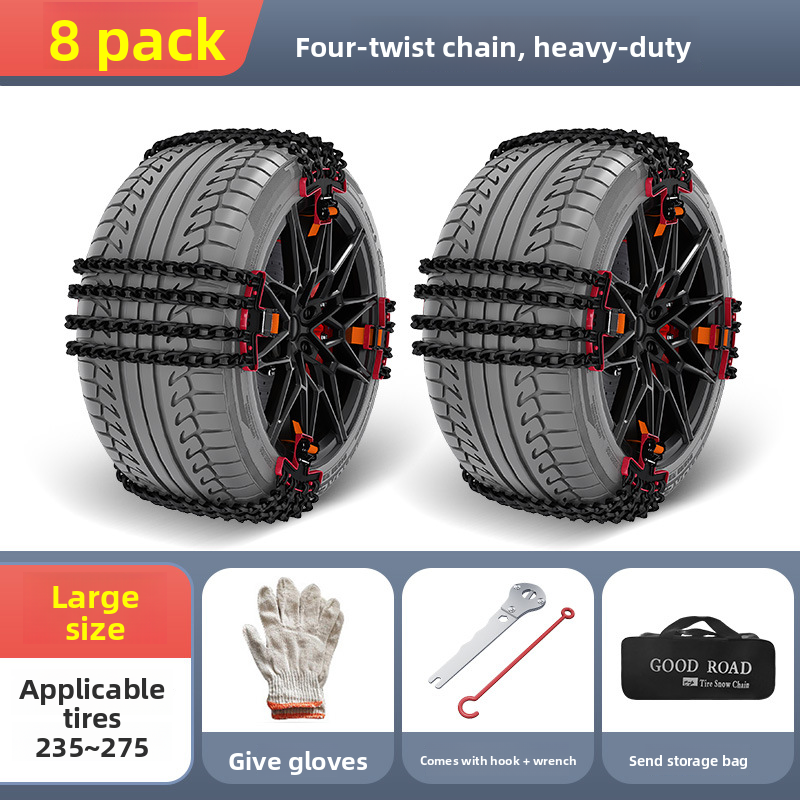 Premium New Cross-Border SUV Off-Road Sedan Universal Car Tire Anti-Slip Chains Factory_autovado.com