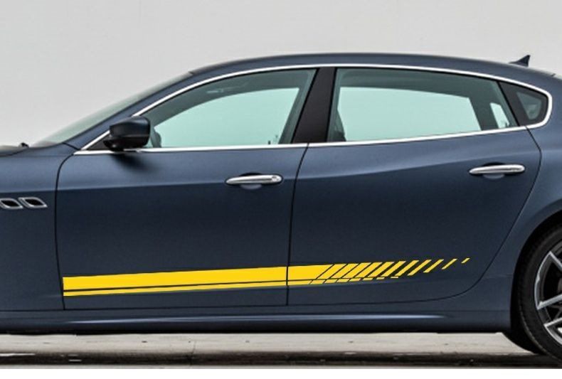 Car sticker Side skirt patterned personality sport modified car sticker universal door low back scratch cover decoration_autovado.com