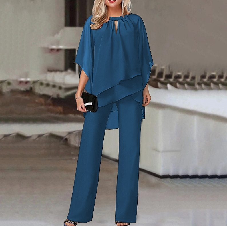 Women's Clothing hot-selling new European and American fashion solid color loose casual irregular suit_autovado.com