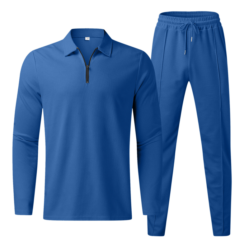 Men's long-sleeved pants two-piece sportswear suit for men_autovado.com