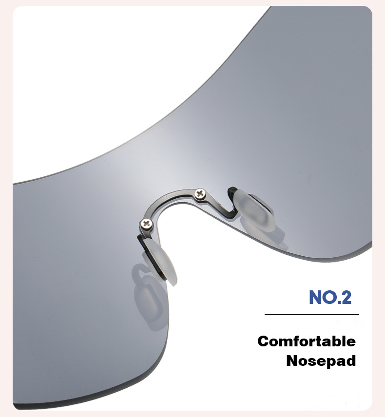 Unisex Big frame one-piece sunglasses Y2K personality Everything sunglasses_autovado.com