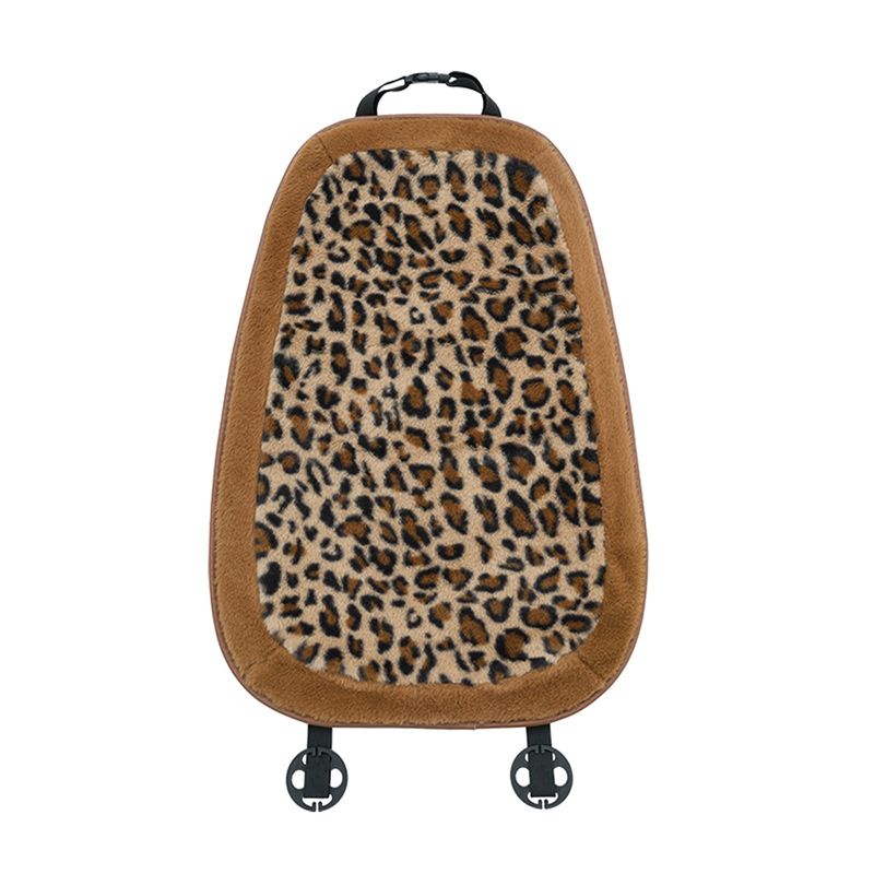 Fashion Print Car Soft Plush Leopard Steering Wheel Cover Winter Women Auto Interior Accessories Seat Pad_autovado.com
