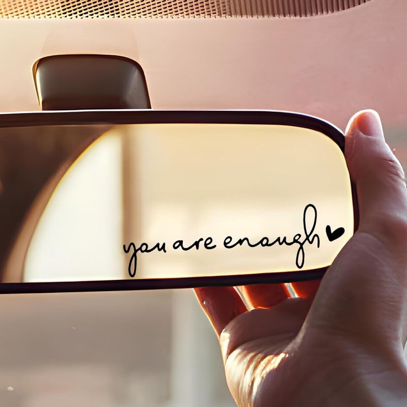 Hello Beautiful car rearview mirror sticker rearview mirror female decoration decal_autovado.com