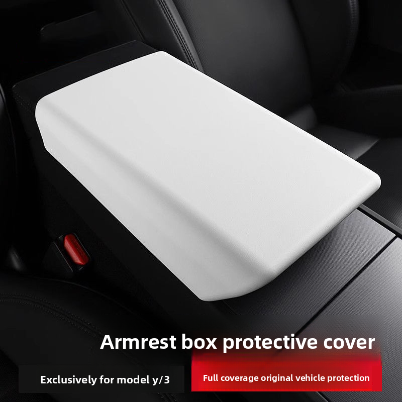 Suitable For Tesla New Model 3/Y Armrest Box Protective Central Control Interior Shell Cover Modification Accessories_autovado.com