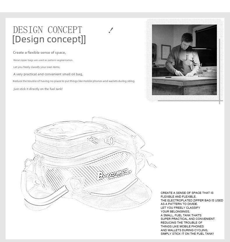 Motorcycle Magnet Bag Touch Navigation Fuel Bag Dustproof Bag Motorcycle Fuel Bag Knight Satchel Waist Bag Equipment_autovado.com