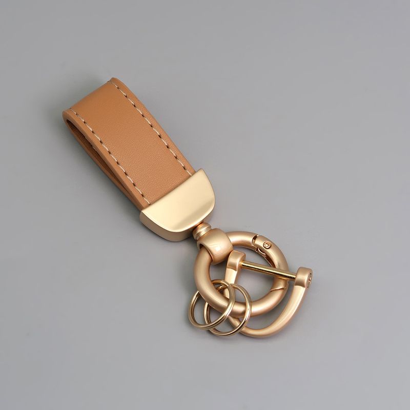 Short Pearl Gold Car Key Chain_autovado.com