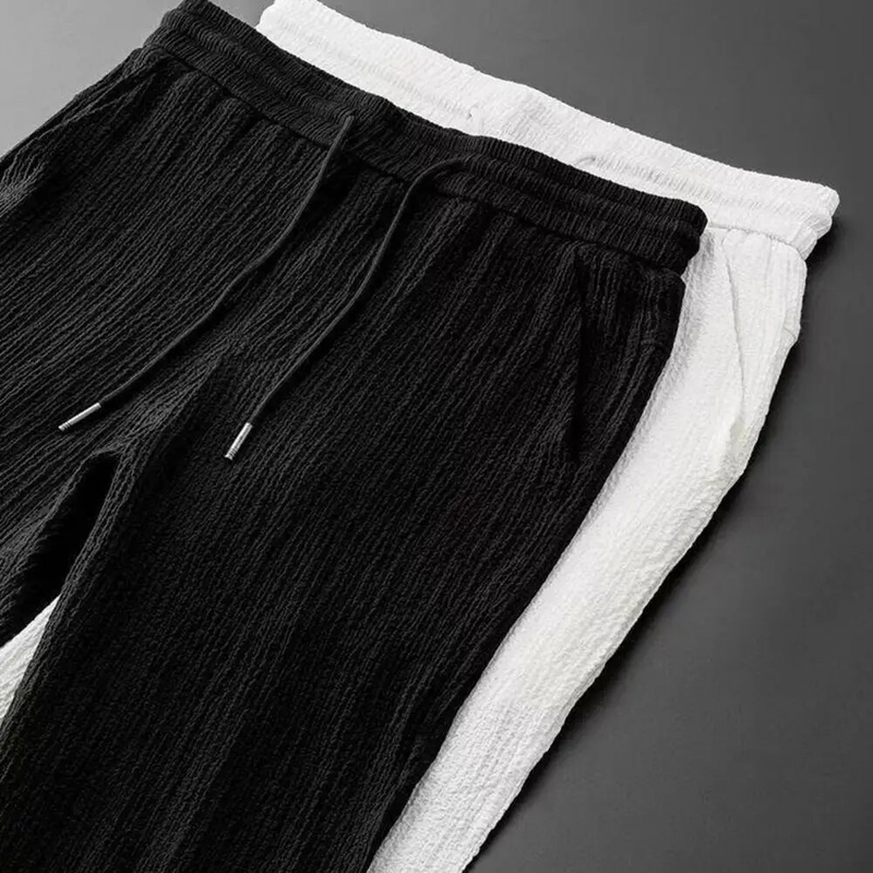 2Pcs/Set Summer Outfits Men's Sets Pure Color Short Sleeve Shirts Pants Two Piece Set Men Tracksuits спортивный костюм_autovado.com