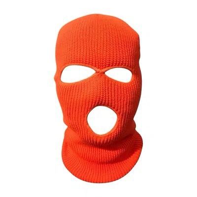 Autumn Winter Yuanbao Needle Three-Hole Knitted Candy Color Wool Hat Head Wrap Neck Warmer Outdoor Cycling Windproof_autovado.com