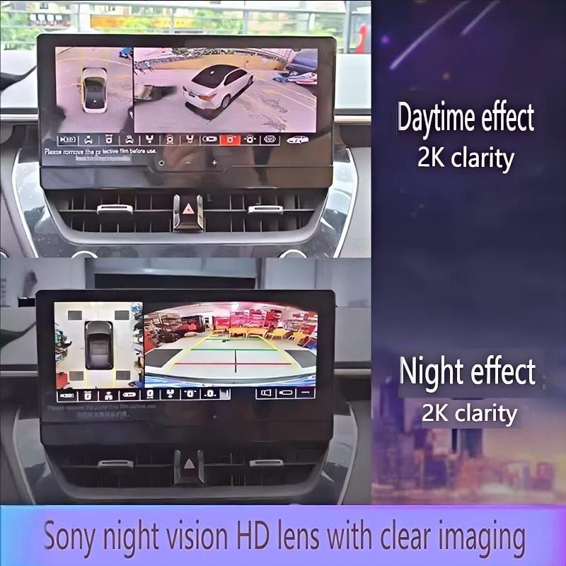 3D 360° Panoramic Camera System For New Toyota Prado - HD Night Vision Parking Assistant With 4 Channel DVR & Loop Recording_autovado.com