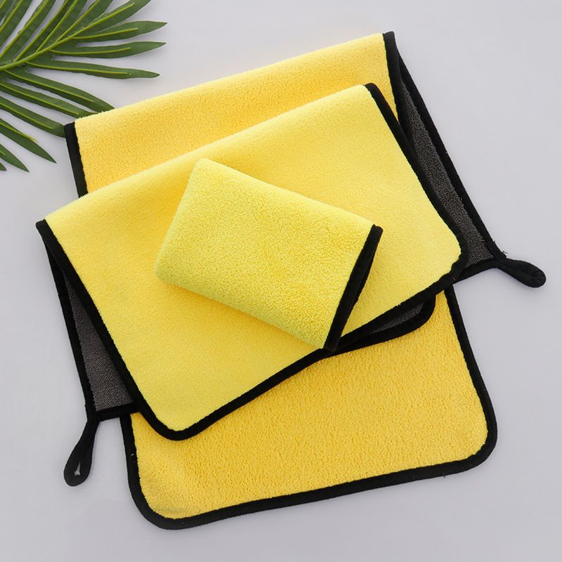 High Density Wash Coral Velvet Double-sided Thickened Car Towel, Household Glass Cleaning Towel Can Be Added_autovado.com