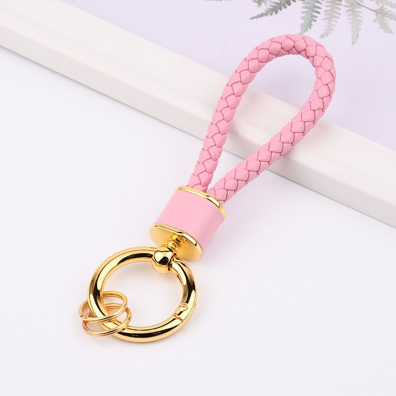 Fashion Braided Rope Anti Lost Keychain Chain Personalized Car Keychain Female Cute Women's Bag Key Pendant_autovado.com