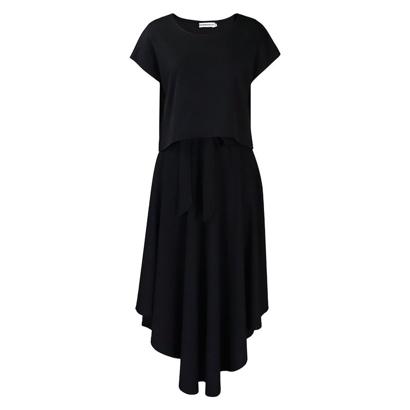 Women's Clothing plus size women's clothing 2023 new fashion temperament casual tops big swing skirt suit_autovado.com