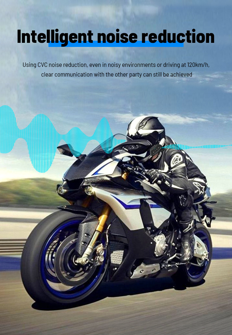 LX2 Motorcycle Waterproof Rider Wireless 5.3 Helmet Bluetooth Earphones_autovado.com