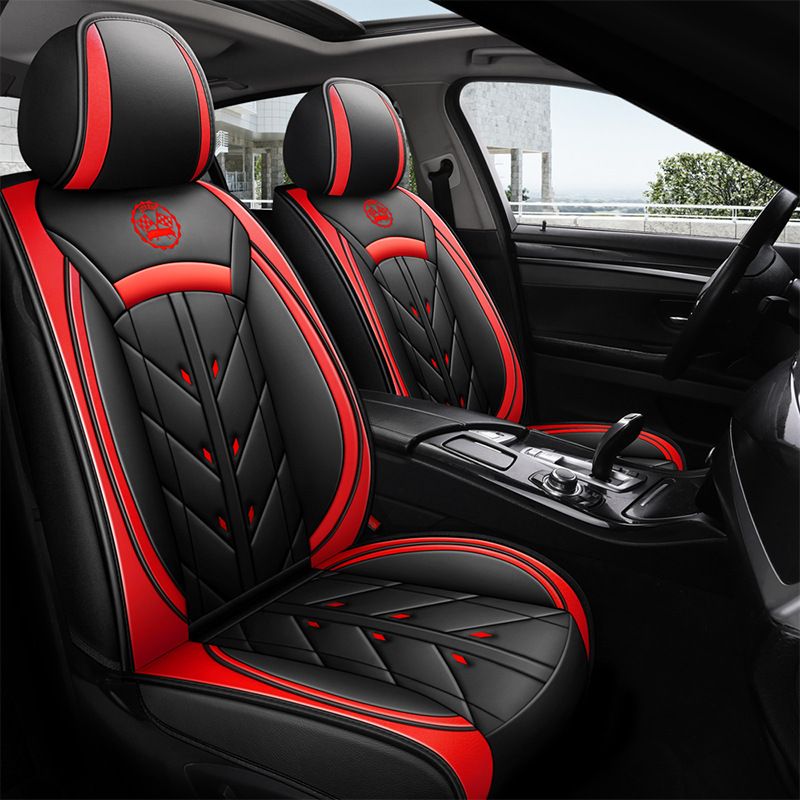Winter Car Cushion Seat Cover Full Surrounding Four Seasons General New Leather Seat Cover Linen Leather Seat Cushion Seat Cover_autovado.com