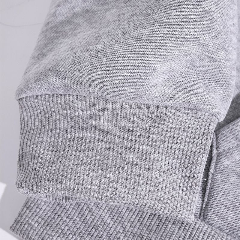 Men's Clothing sweatshirt faith fashion printed hooded back collar plus velvet sweatshirt_autovado.com