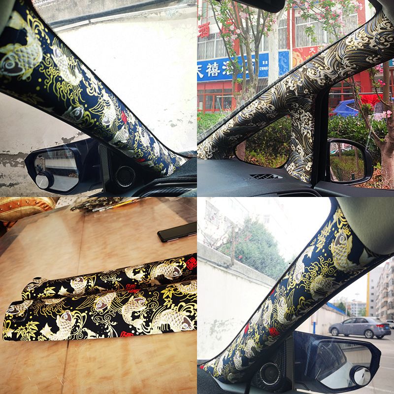Auto Self-adhesive Adhesive Backed Embroidery, China-Chic Car Stickers, Interior Decoration Modification, Jdm Style, Abc_autovado.com