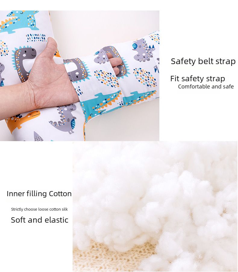 Car sleeping pillow pillow dual-purpose breathable car adult adult children washing pillow car supplies head support_autovado.com