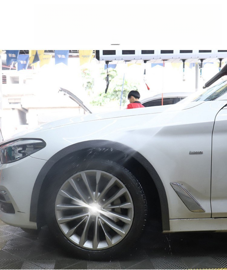 Universal Wide Body Carbon Fiber Anti-Scratch Sticker Decorative Rubber Wheel Arch Car Anti-Collision Strip_autovado.com
