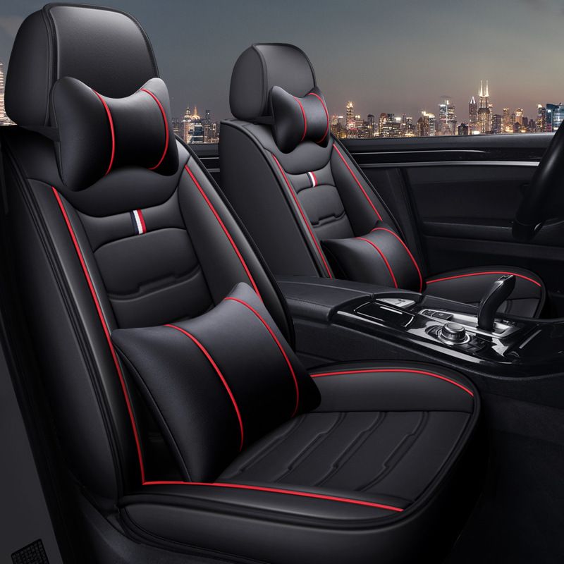 2021 new car seat cushion is suitable for overseas websites to send full leather seat cushion four seasons universal car cover wholesale_autovado.com