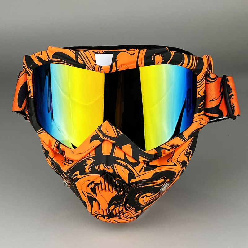Detachable Motorcycle Snow Goggles With UV400 Protection – Windproof, Anti-Dust, Unisex Riding Mask – Multiple Lens Colors Available_autovado.com