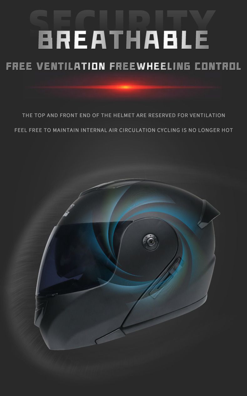 Motorcycle Accessories & Parts Bluetooth Helmet Men's and Women's Flip Up Helmet Personality Cool Double Lens Summer Internet Celebrity Hat_autovado.com