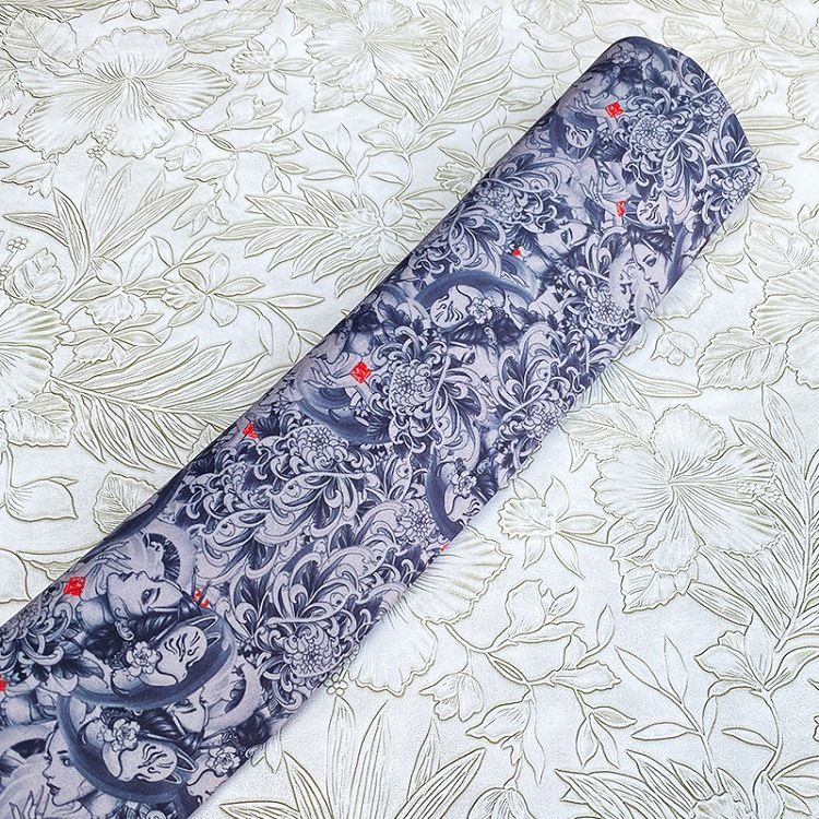 AB Pillar Self-adhesive Back Adhesive Tattoo Flower Arm Personalized Hand-painted Beauty Color Change And Interior_autovado.com