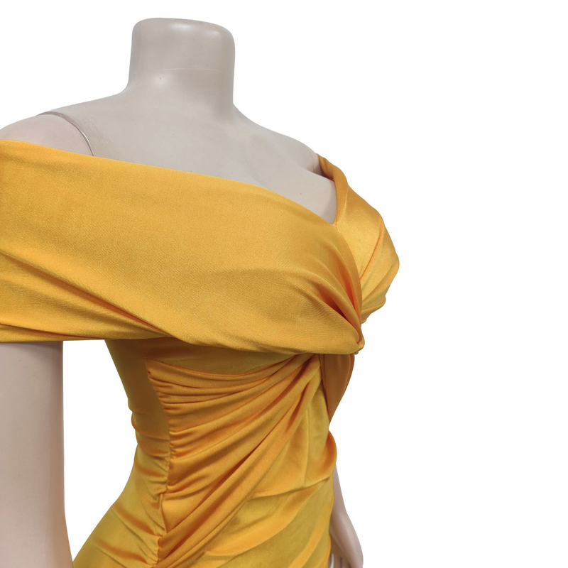 Women's solid color pleated sleeveless long skirt tube top dress_autovado.com